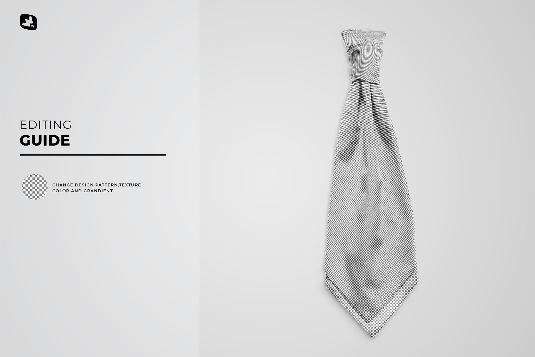 987 女式领带PSD样机Female Necktie Mockup