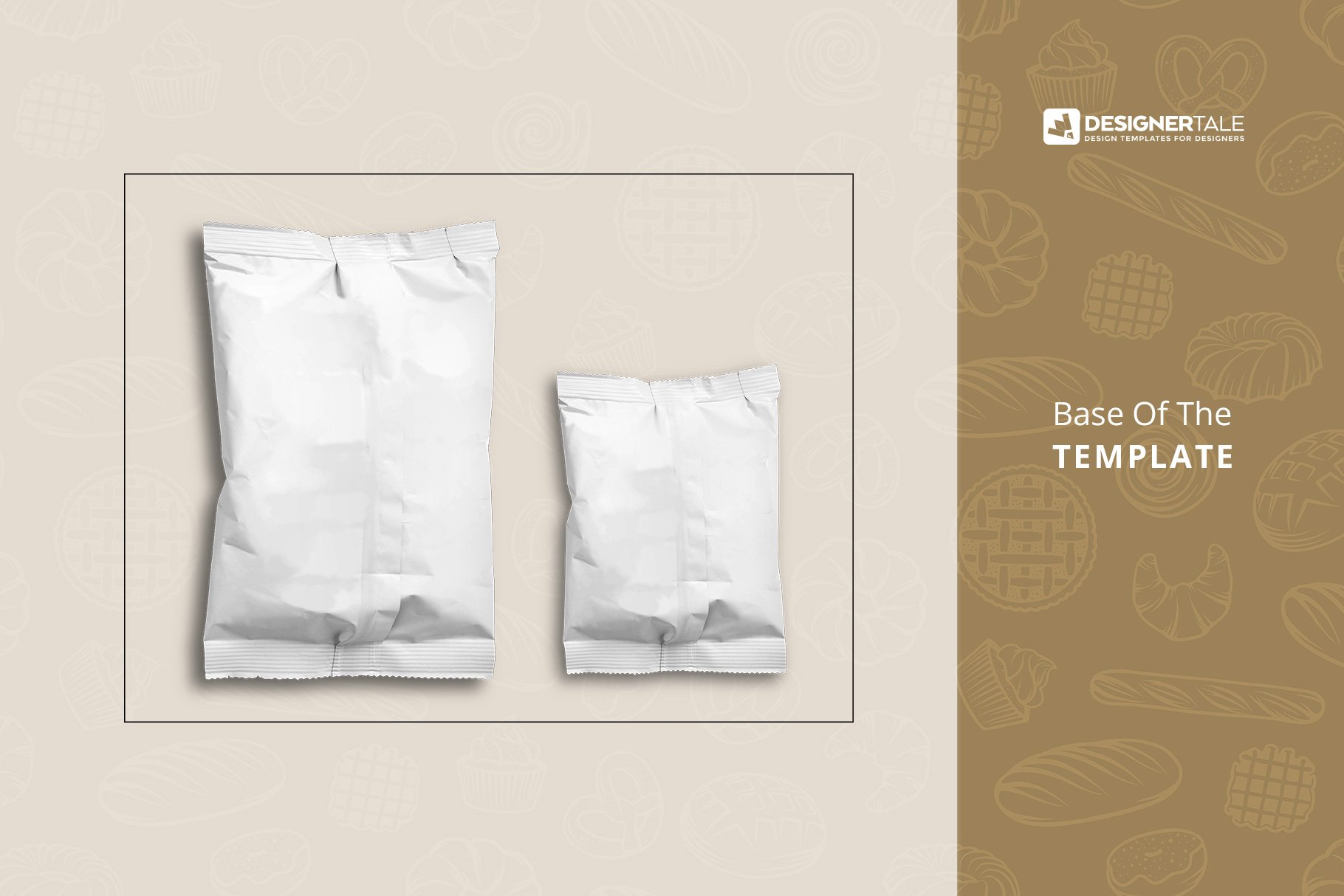 992 塑料零食袋包装样机PSD模型 Plastic Snack Pouch Packaging Mockup