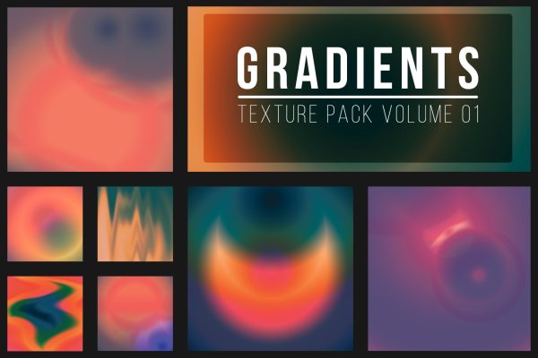 970 50款抽象迷幻渐变背景素材 50 Gradient Textures Vol. 01