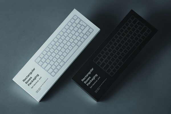键盘设备高端纸盒包装盒PSD样机模型_004