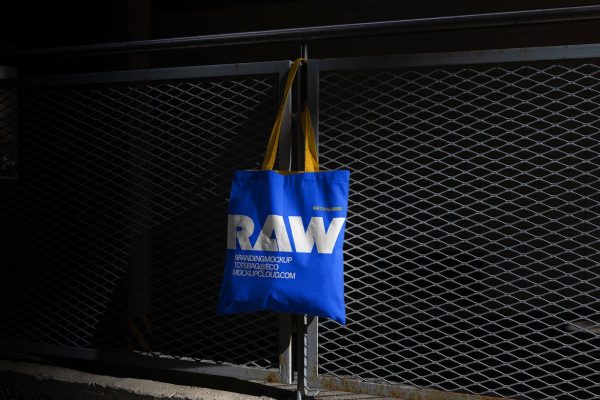 508 可商用高级逼真帆布手提袋样机模型 RAW – Free Tote Bag Mockup