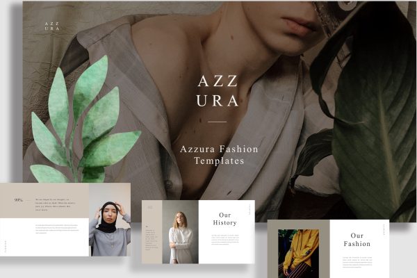 品牌文化宣传推广演讲主图PPT幻灯片模板 azzura-branding-powerpoint