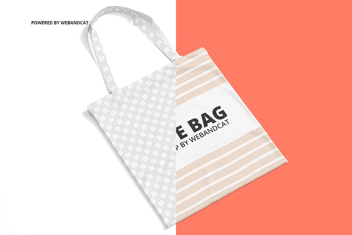 1024 帆布手提袋口袋PSD样机模型 Tote Bag Mockup 2