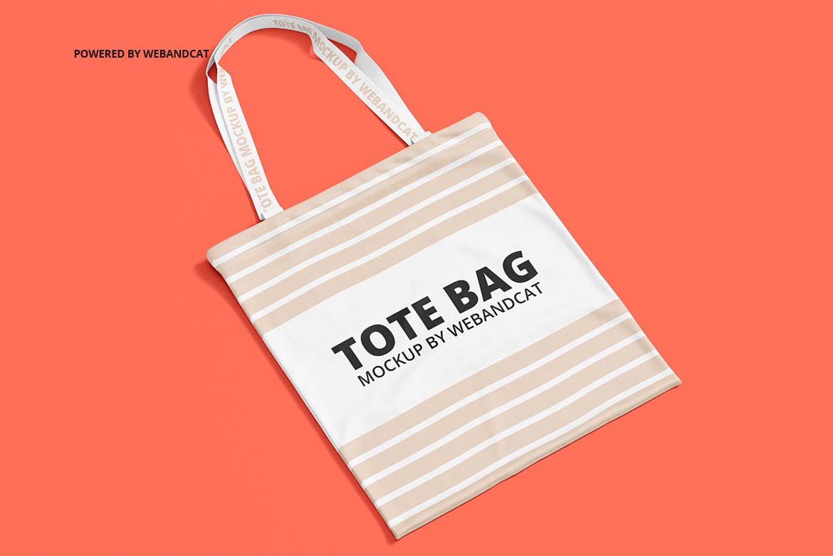 1024 帆布手提袋口袋PSD样机模型 Tote Bag Mockup 2