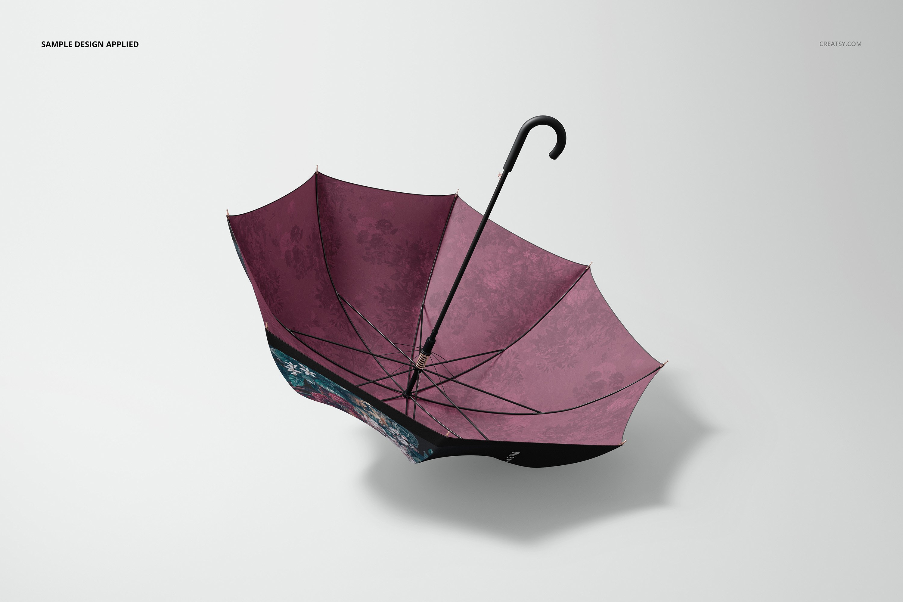 1034 14个时尚太阳伞雨伞品牌Logo设计贴图样机模板合集 Umbrella Mockup Set