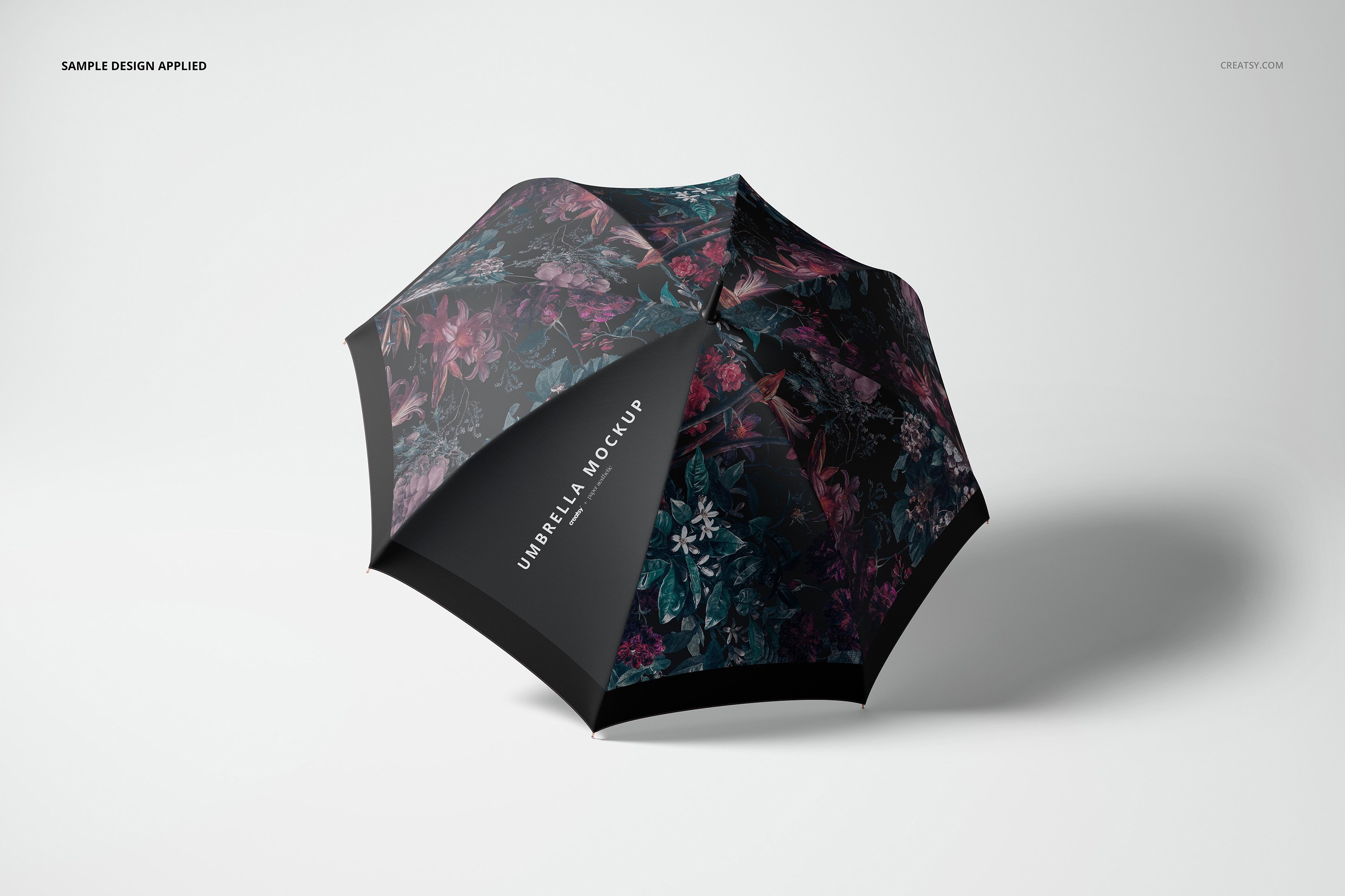 1034 14个时尚太阳伞雨伞品牌Logo设计贴图样机模板合集 Umbrella Mockup Set