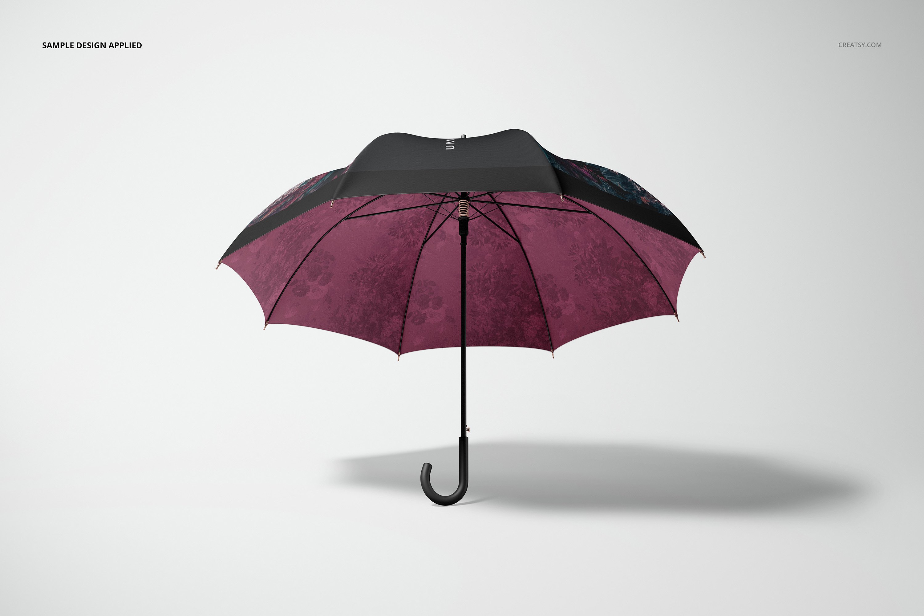 1034 14个时尚太阳伞雨伞品牌Logo设计贴图样机模板合集 Umbrella Mockup Set