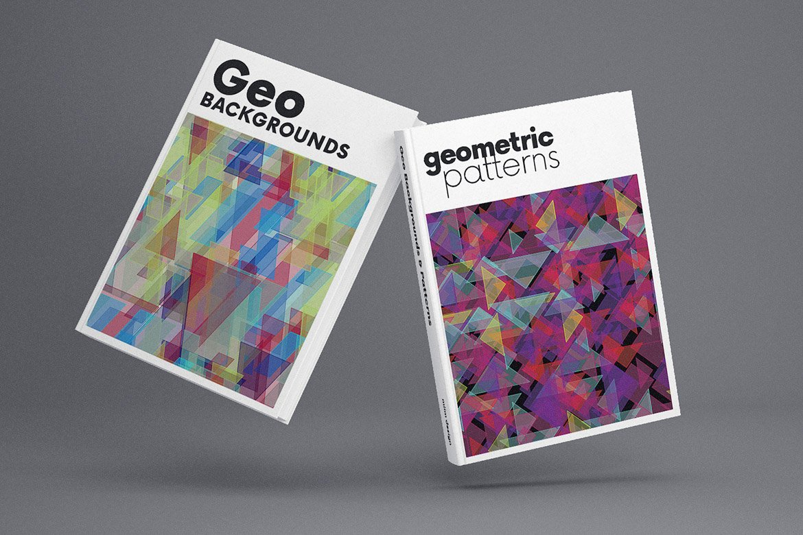 990 矢量抽象格子几何透明背景素材Abstract Geometric Backgrounds