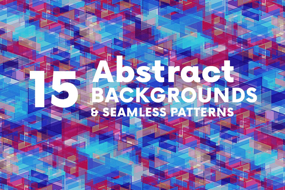 990 矢量抽象格子几何透明背景素材Abstract Geometric Backgrounds