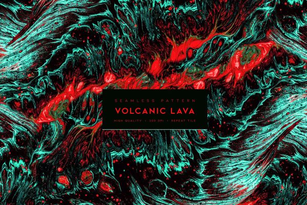 1025 抽象油漆岩浆酸性流体肌理背景图片设计素材 Volcanic Lava