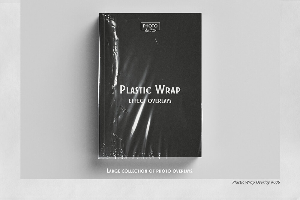 047 透明包装保鲜膜照片叠层JPG素材Plastic Wrap Effect Overlays