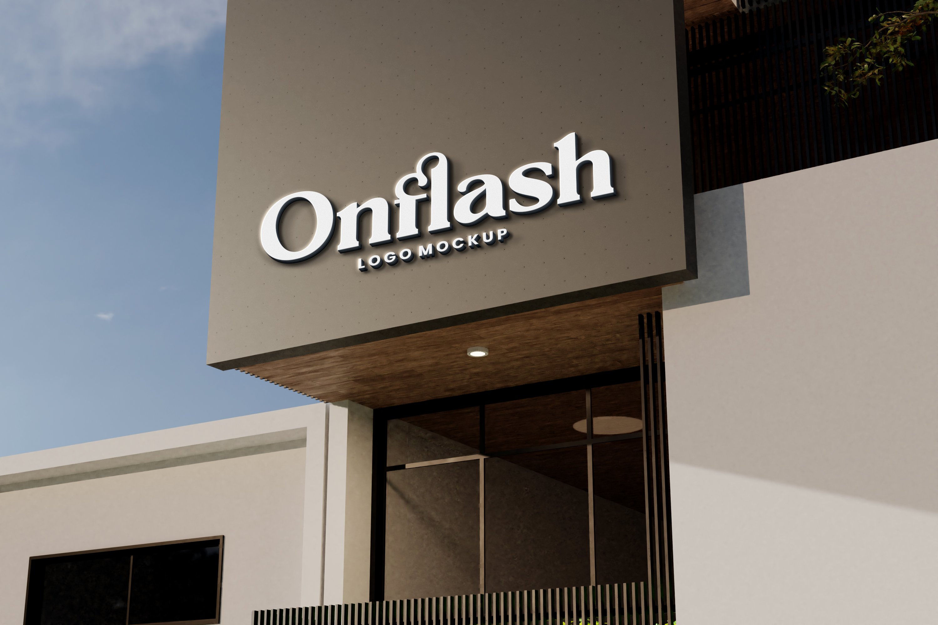 065 12款LOGO招牌展示PSD样机12 Sign Logo Mockup – VOL