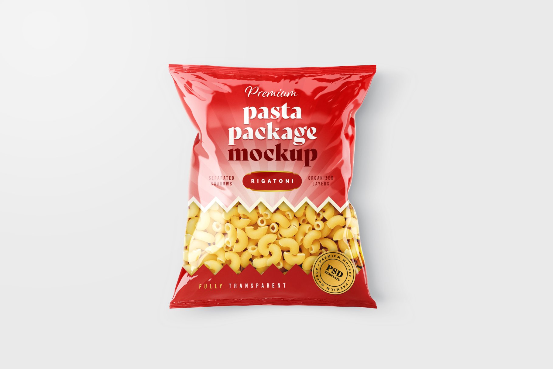 082 意大利面袋包装膨化食品包装样机套装 Pasta Bag Packaging Mockup Set