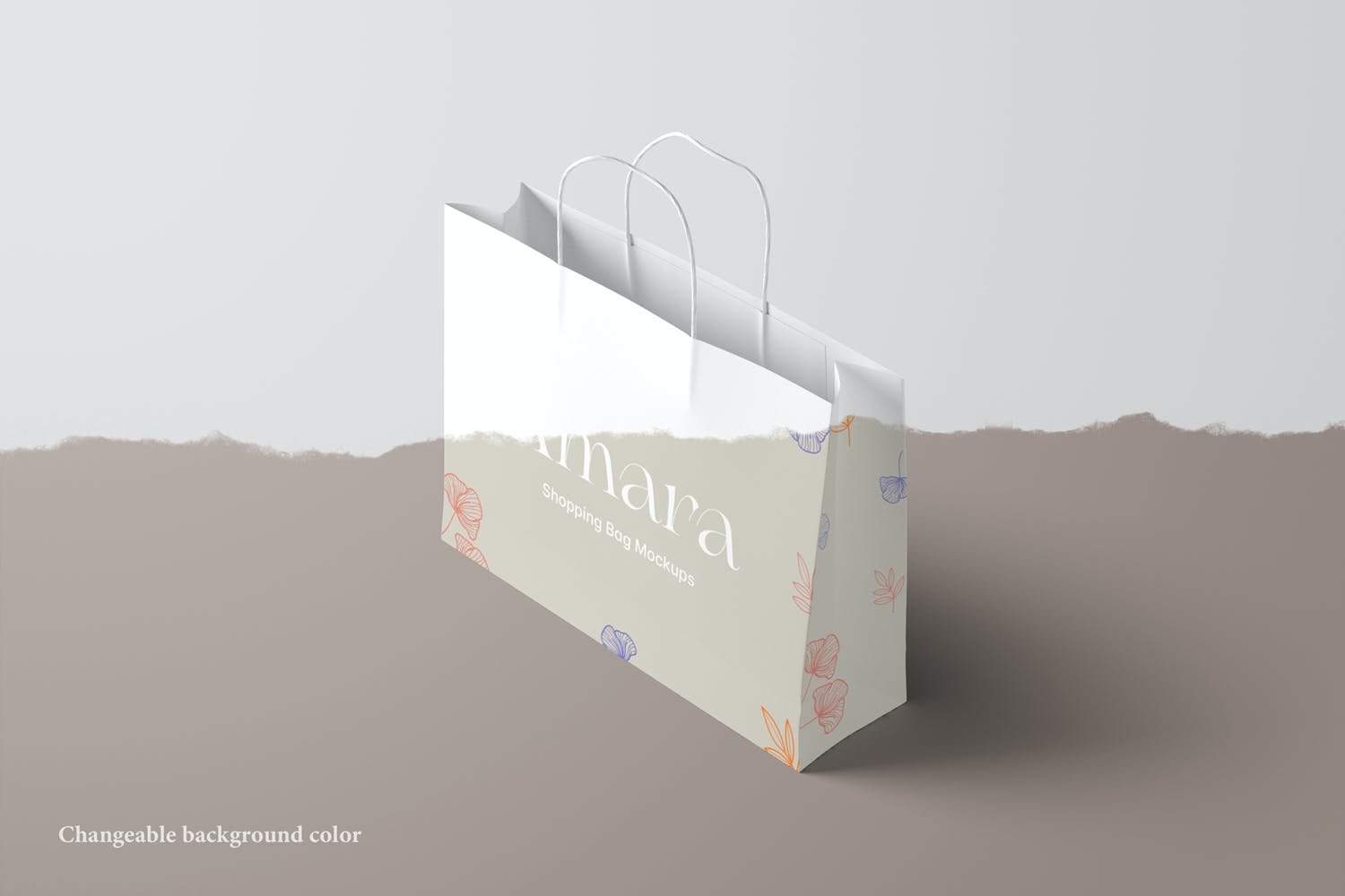 087 纸袋手提袋购物袋包装PSD样机 Shopping Bag Mockups