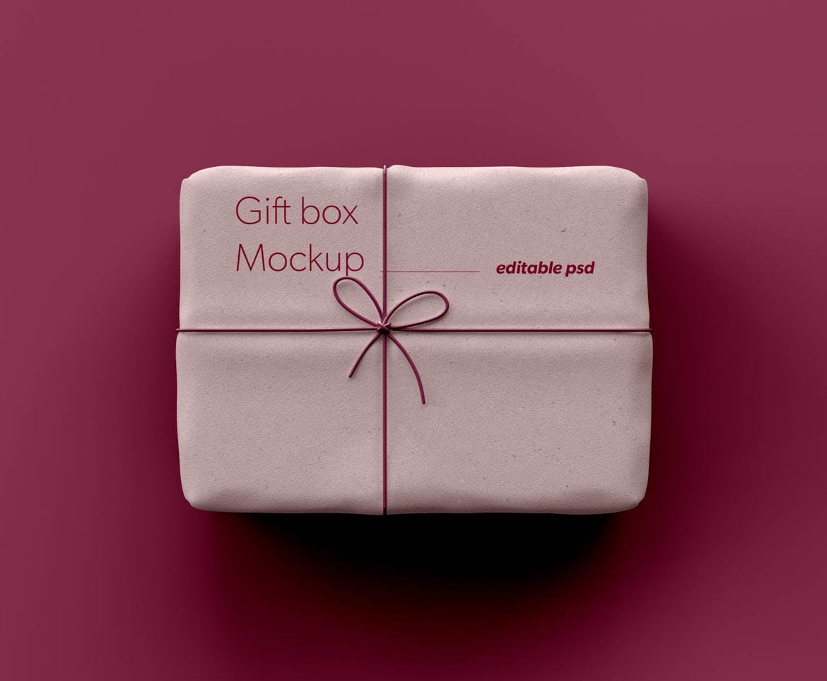 094 海绵包装礼品盒PSD样机 Gift Box Mockup