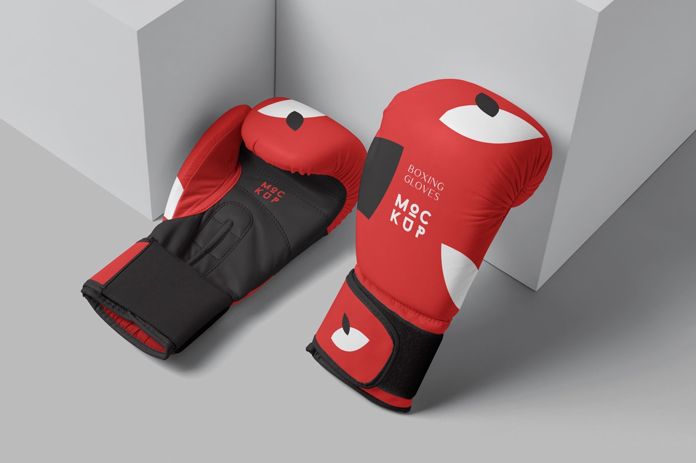 107 多角度拳击手套PSD样机Boxing Gloves Mockups