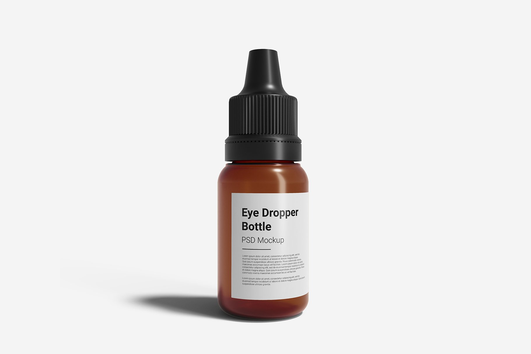 110 透明精油瓶滴液PSD样机Eye Dropper Bottle Mockup Vol