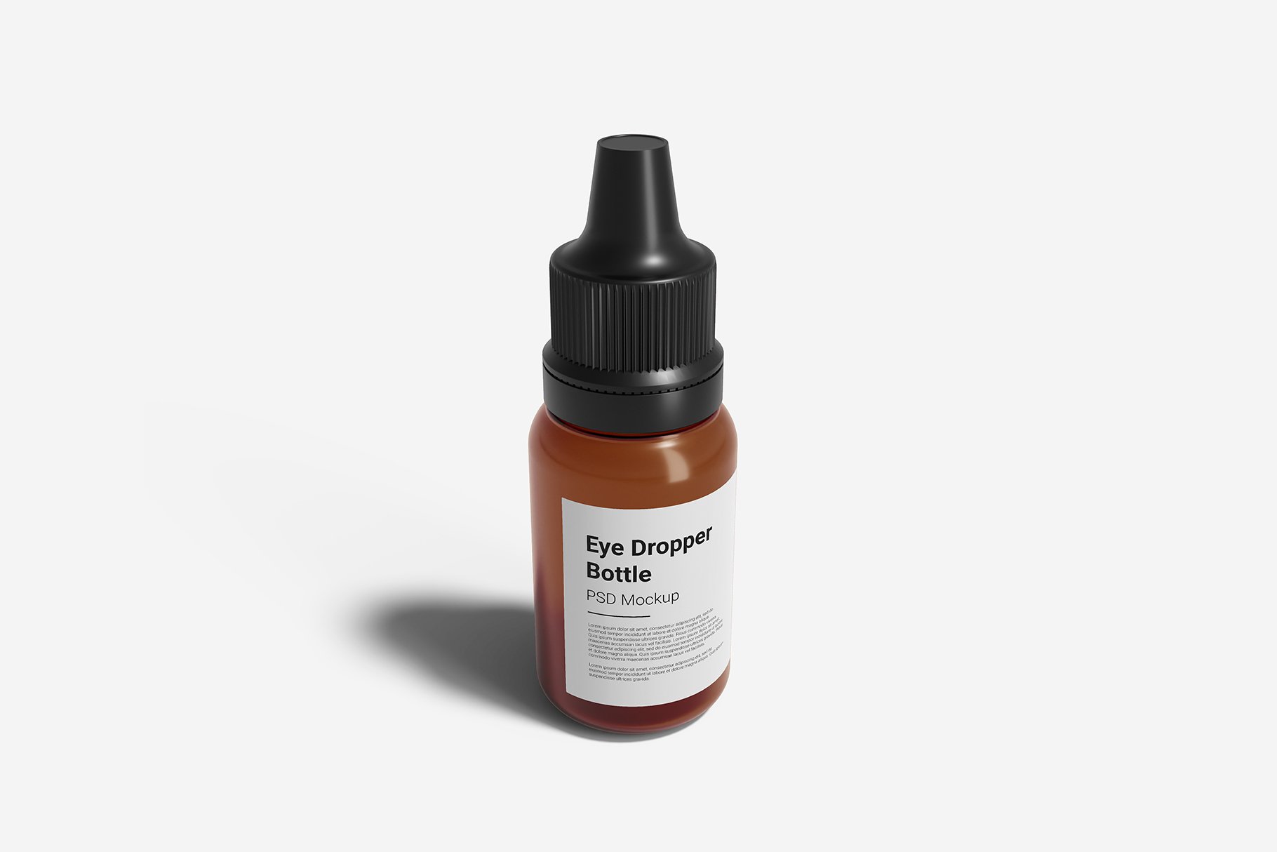 110 透明精油瓶滴液PSD样机Eye Dropper Bottle Mockup Vol