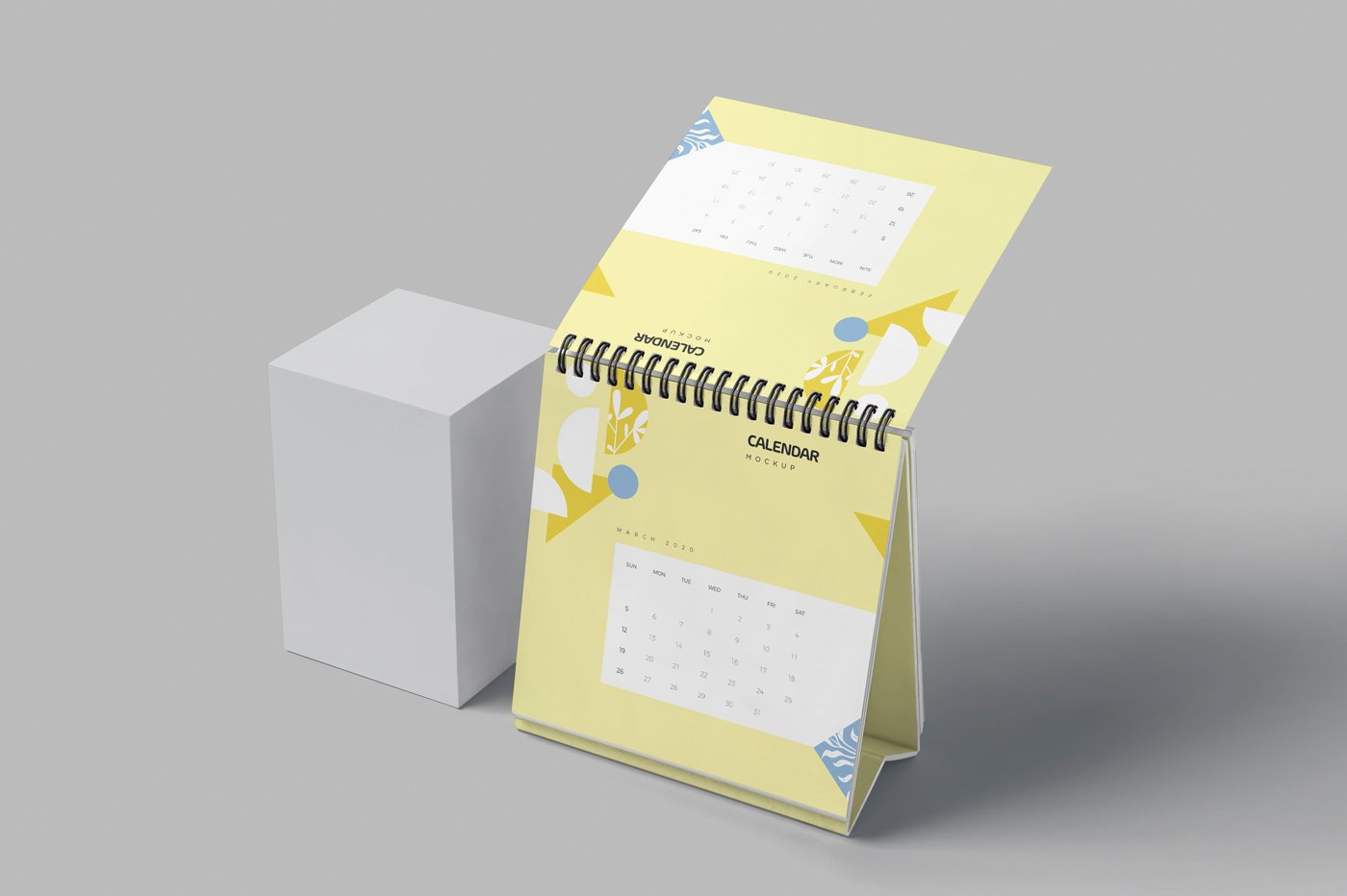 127 桌面迷你小台历样机 Mini Desk Calendar Mockups