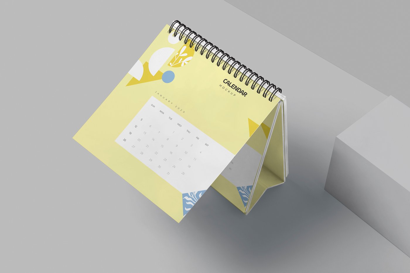 127 桌面迷你小台历样机 Mini Desk Calendar Mockups