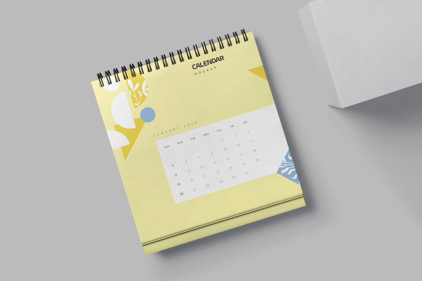 127 桌面迷你小台历样机 Mini Desk Calendar Mockups