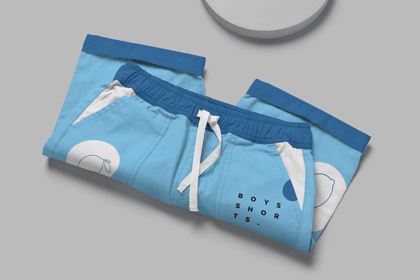 129 男孩棉短裤PSD样机 Boys Cotton Shorts Mockups