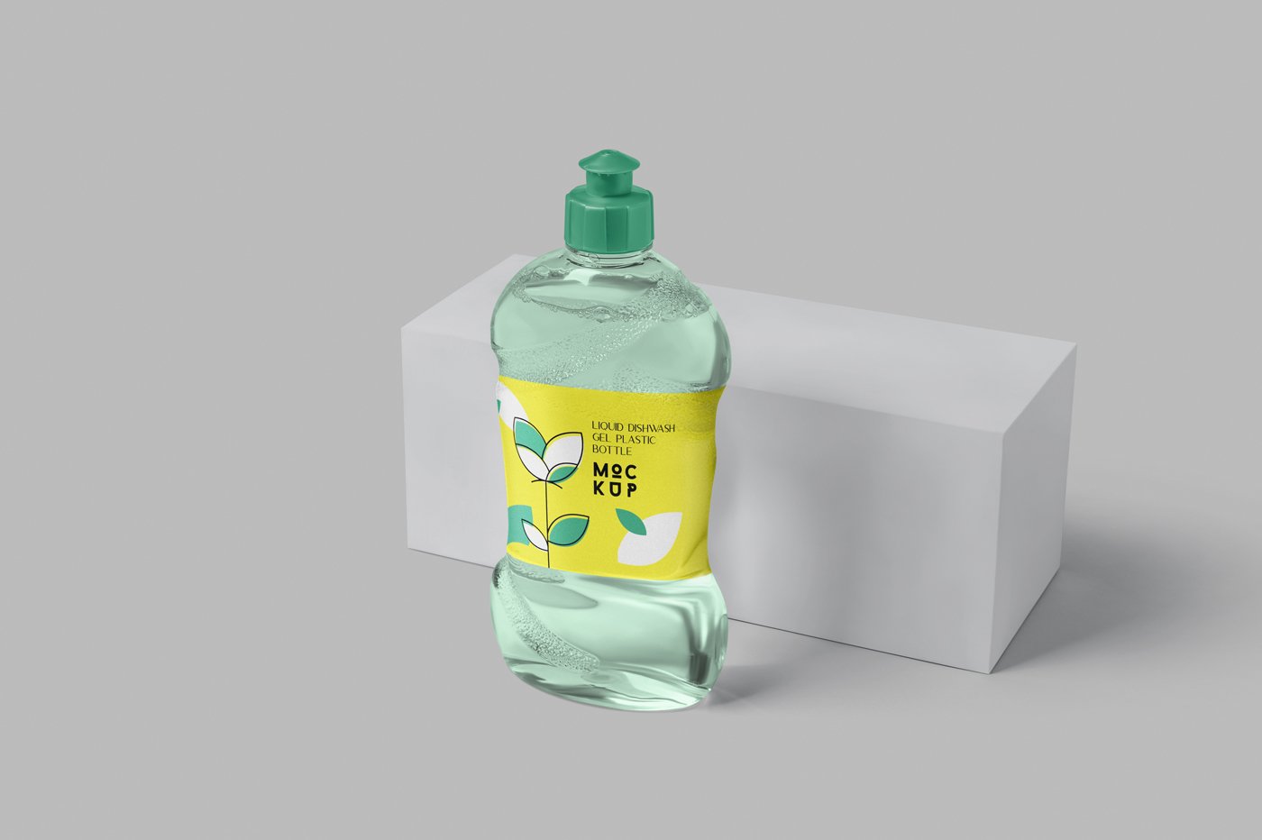 146 洗洁精洗手液透明挤压瓶样机模型 _Dishwash Bottle Mockups