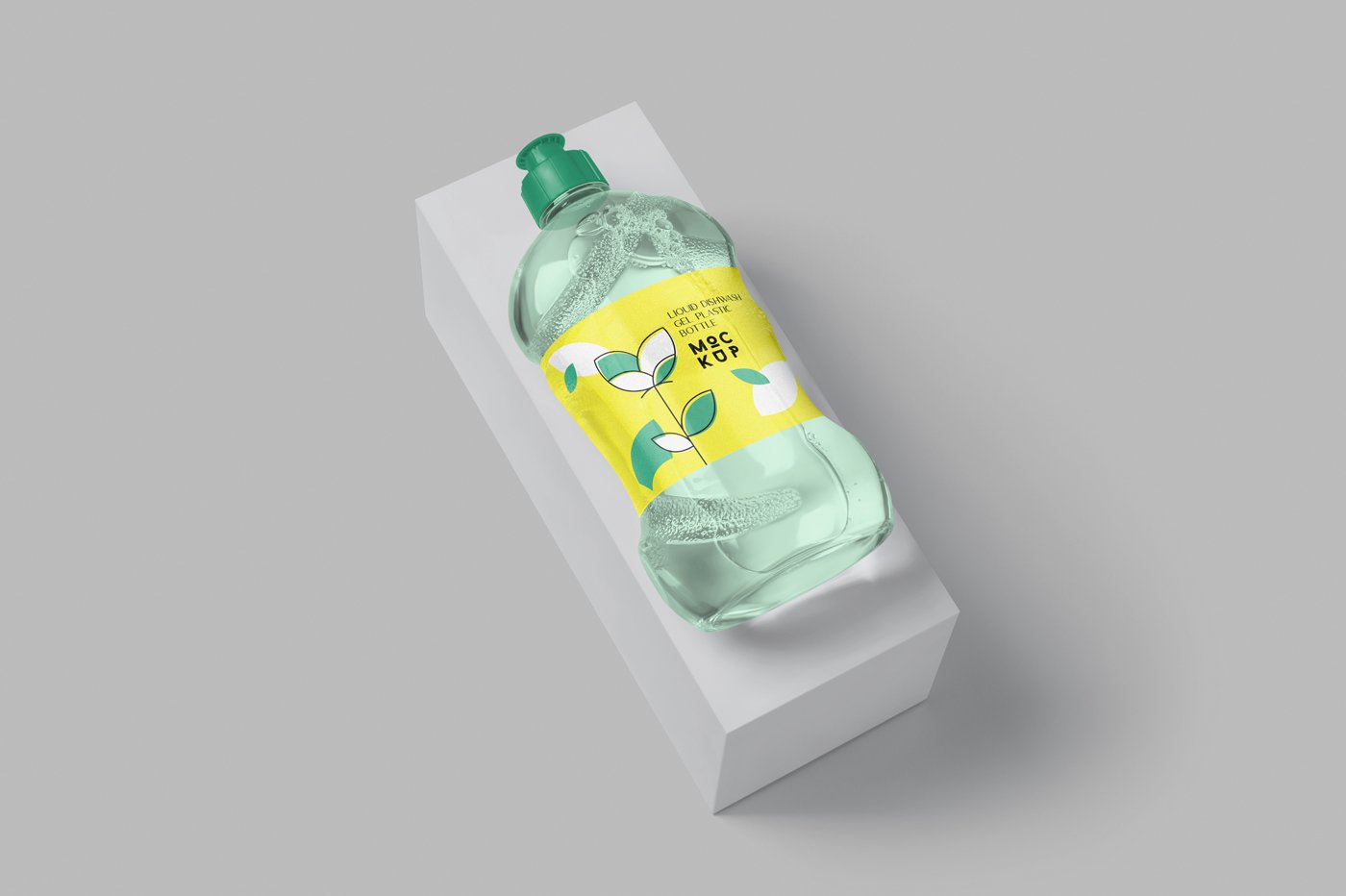 146 洗洁精洗手液透明挤压瓶样机模型 _Dishwash Bottle Mockups