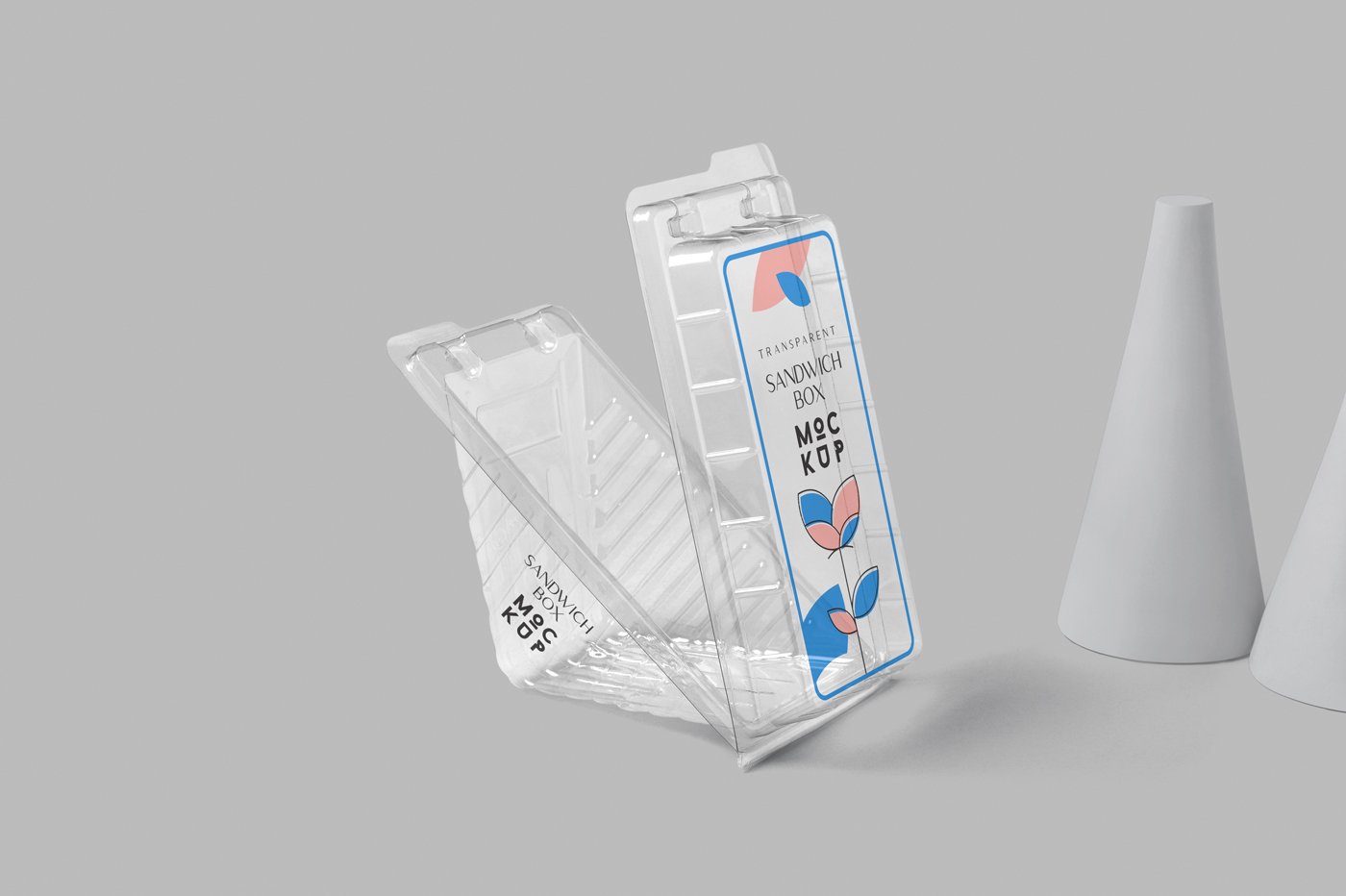 150 透明塑料三明治包装样机 Plastic Sandwich Packaging Mockups