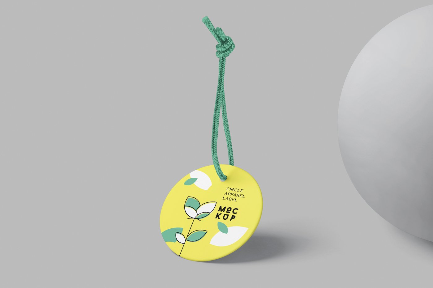 154 圆形吊牌样机Circular Hang Tag Mockups