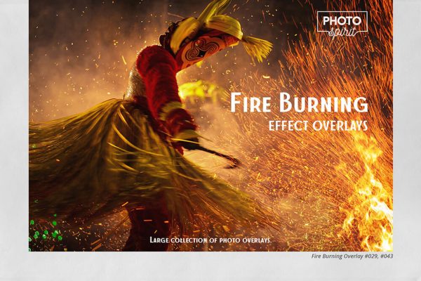 031 火焰燃烧效果照片叠层JPG素材Fire Burning Effect Overlays