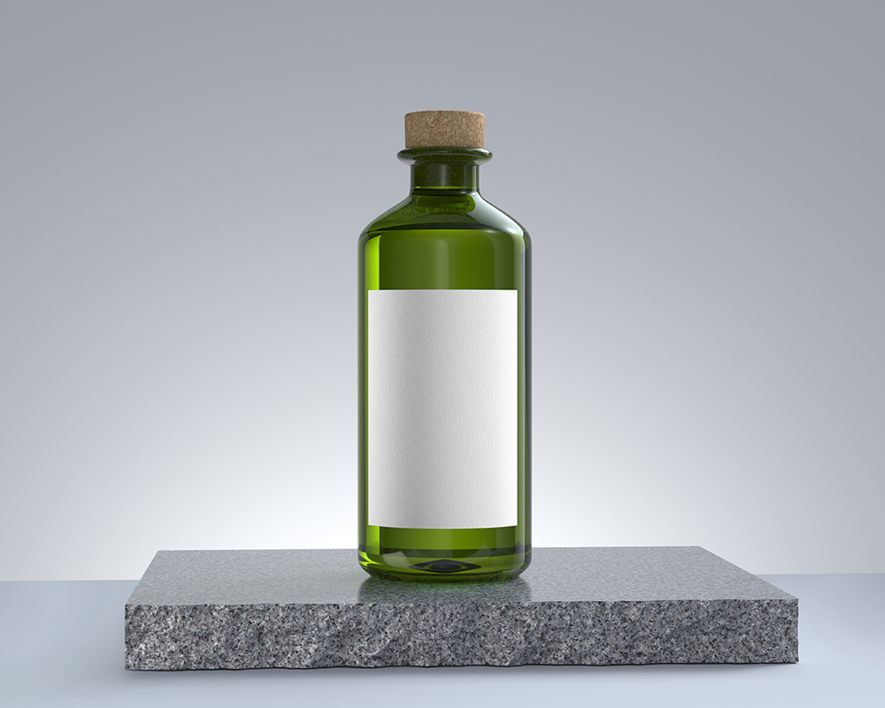 572 可商用精油橄榄油玻璃瓶木塞产品样机