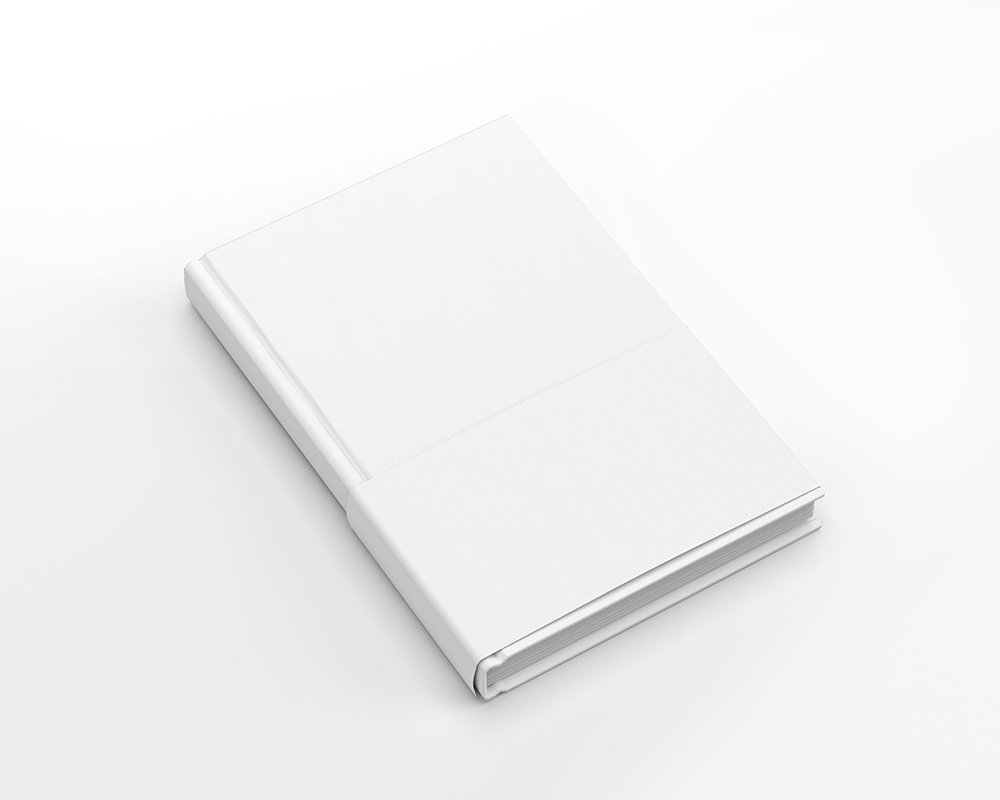 636 可商用硬壳纸板精装书籍画册封面样机