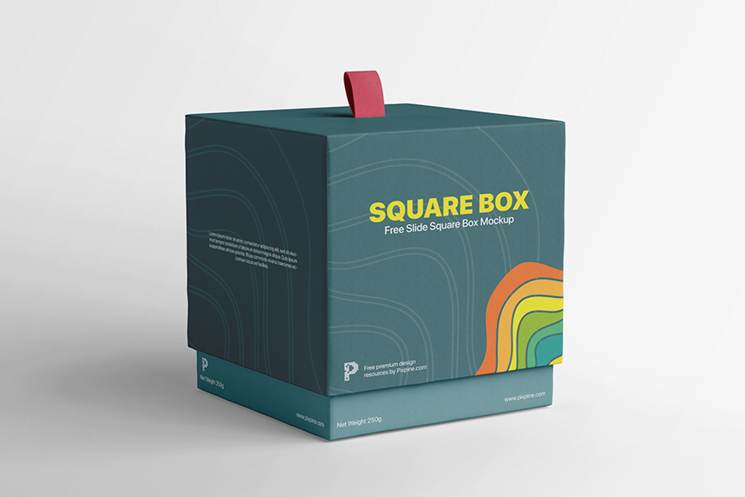 594 可商用方形纸盒包装盒样机