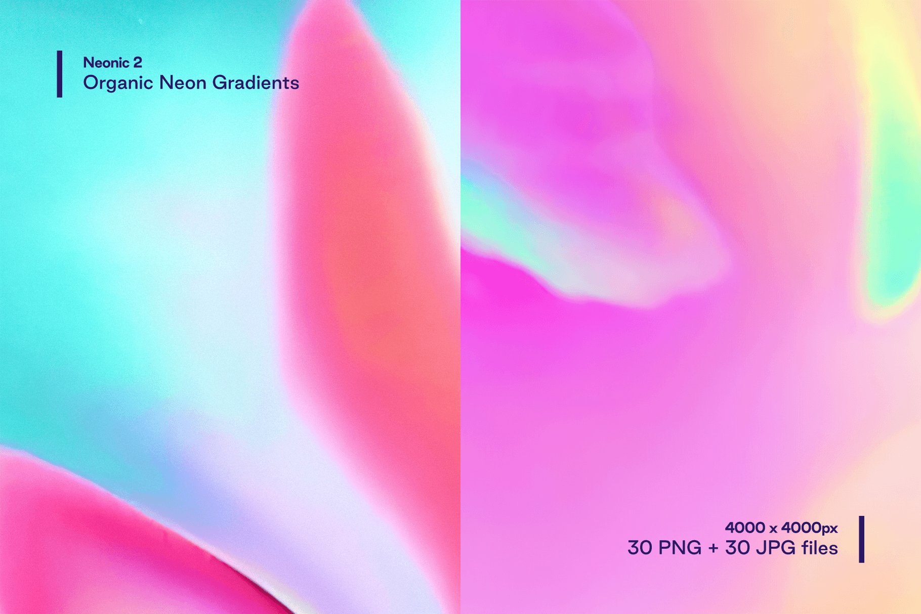 1080 30款高清抽象炫彩艺术霓虹流体渐变背景底纹图片素材 Neonic 2 – Organic Neon Gradients