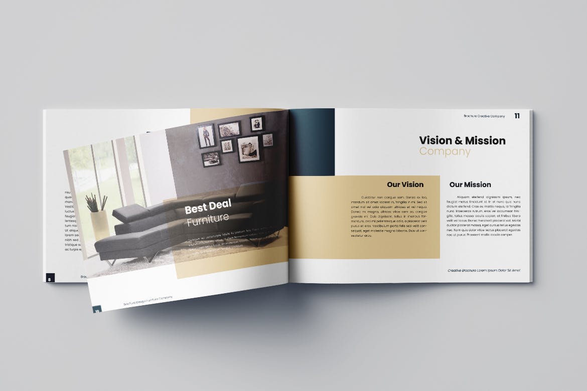1113 家具品牌公司宣传图册画册indesign模板Furniture Brochure Vol.1
