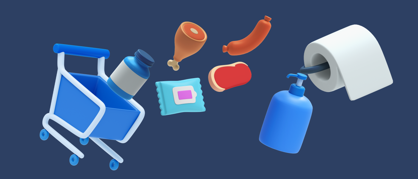 1135 50个高清优质杂货商店日常用品3D图标icon素材合集psd源文件 Reebie 3D Groceries Pack