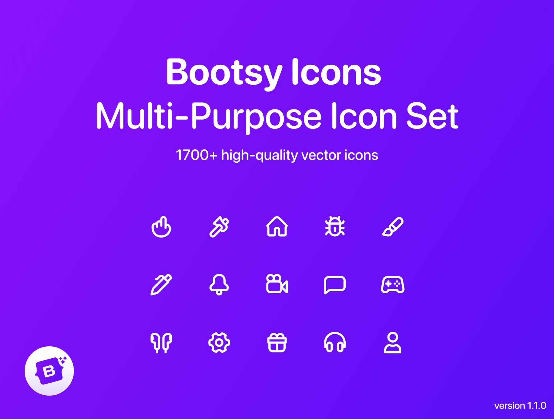 1147 程序图标icon合集 Bootsy Icons – Bootstrap Icon Set