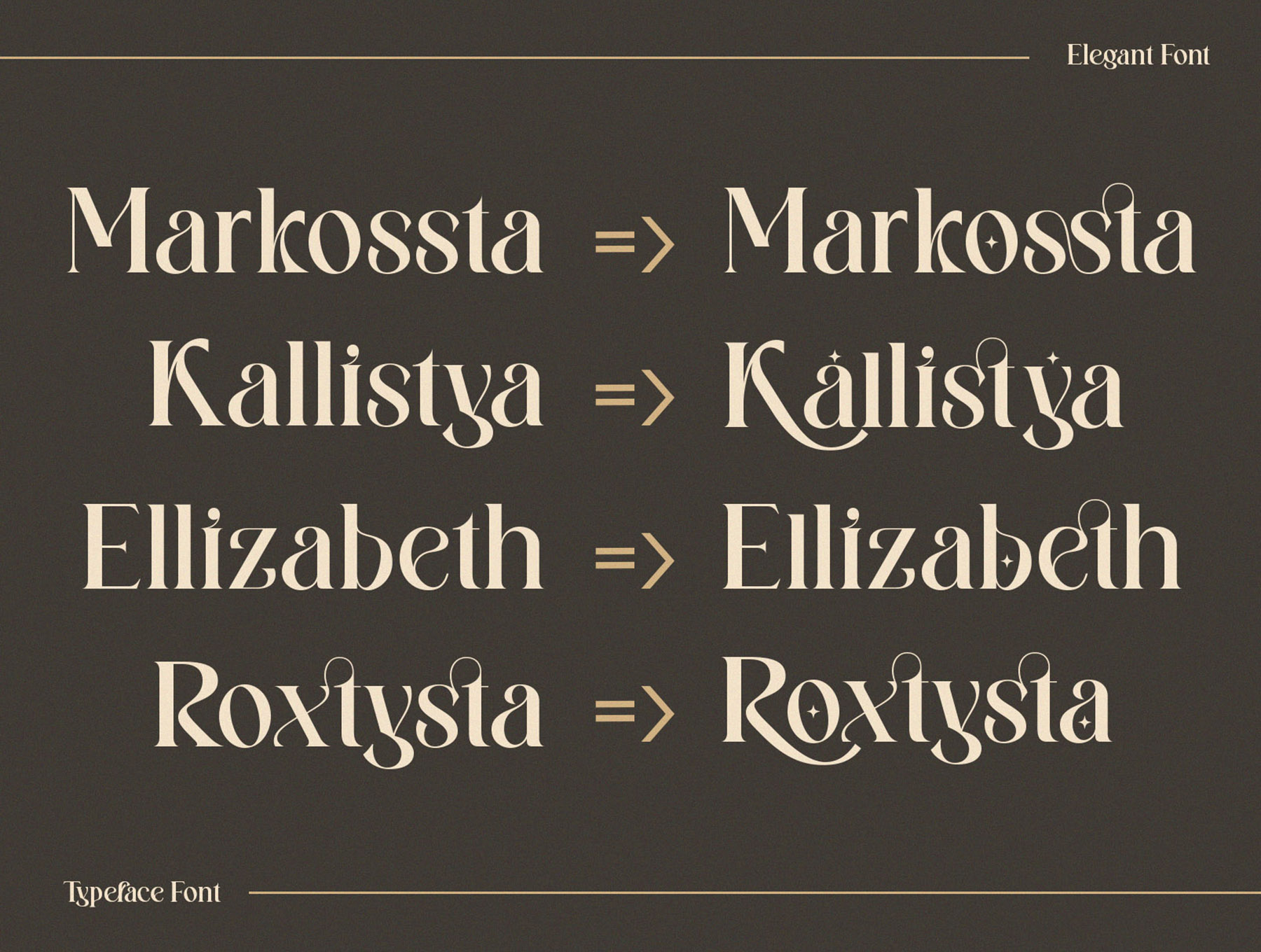 1155 复古英文装饰艺术字体 Wilkista – Stylish Ligature Typeface