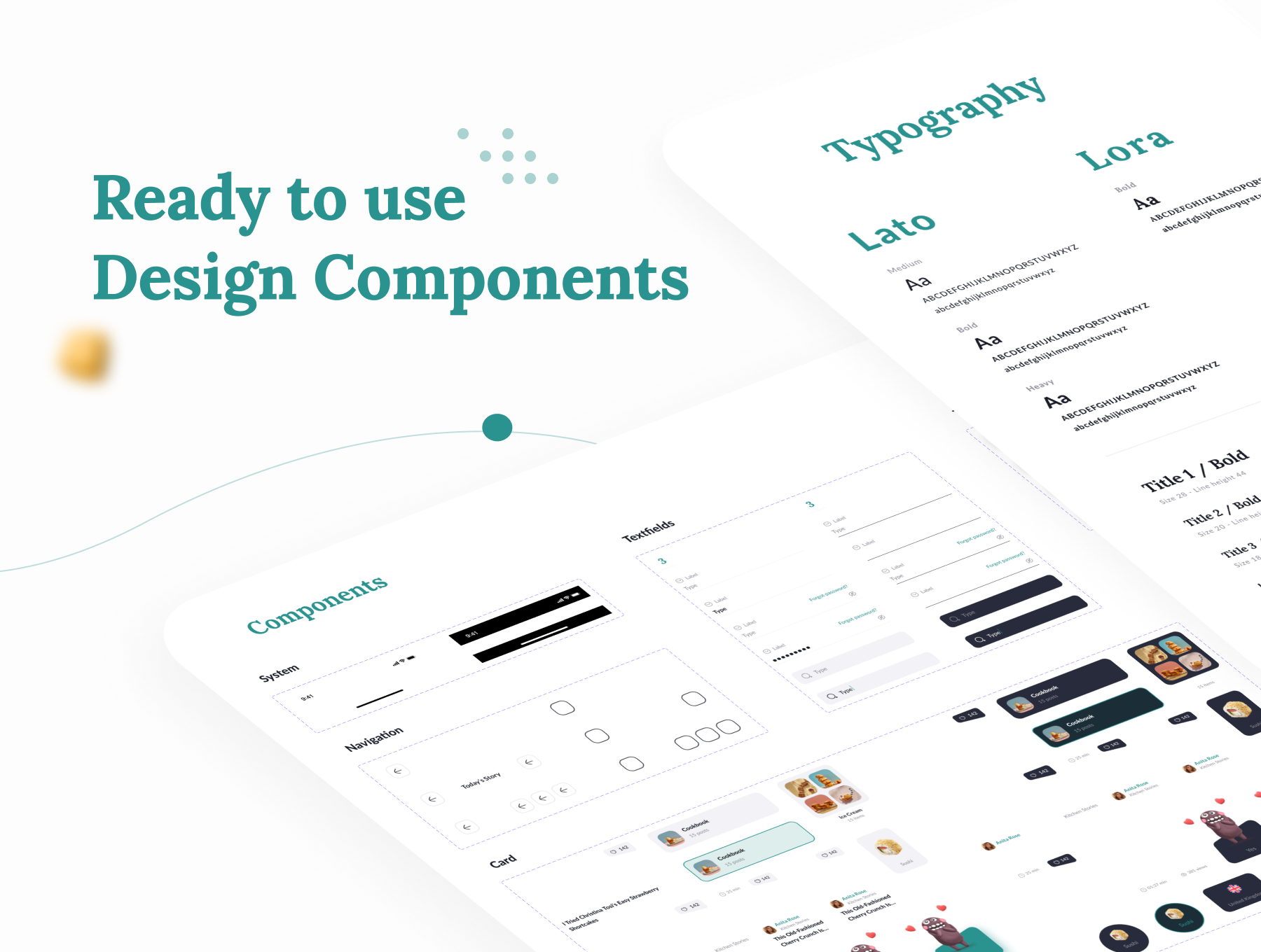 1169 美食食谱烹饪知识分享平台app界面ui设计sketch模板 Kifota – Recipes & Cooking UI Kit