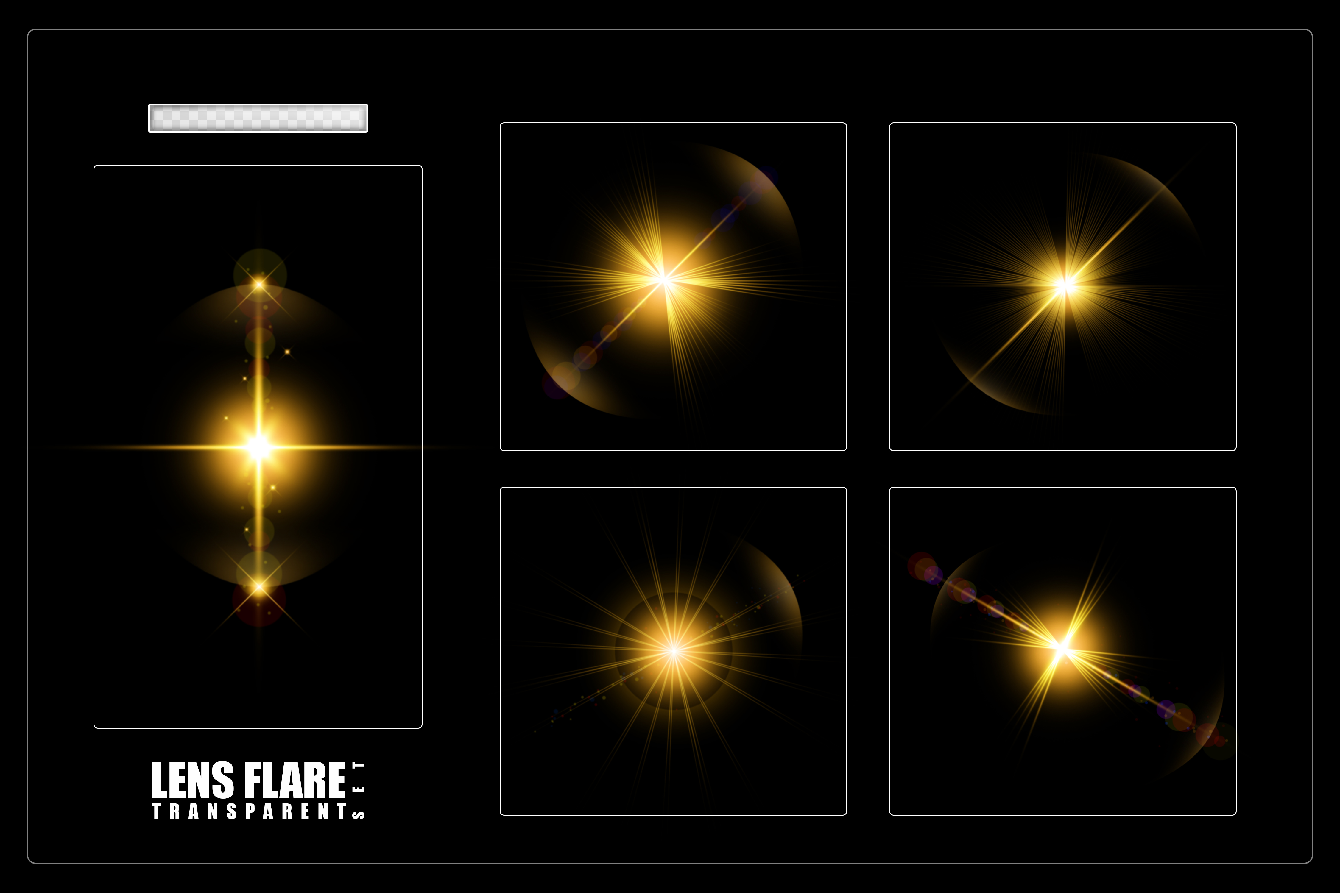 1191 5套镜头光晕光效亮光PSD素材 lens-flare-light-black-background-collection