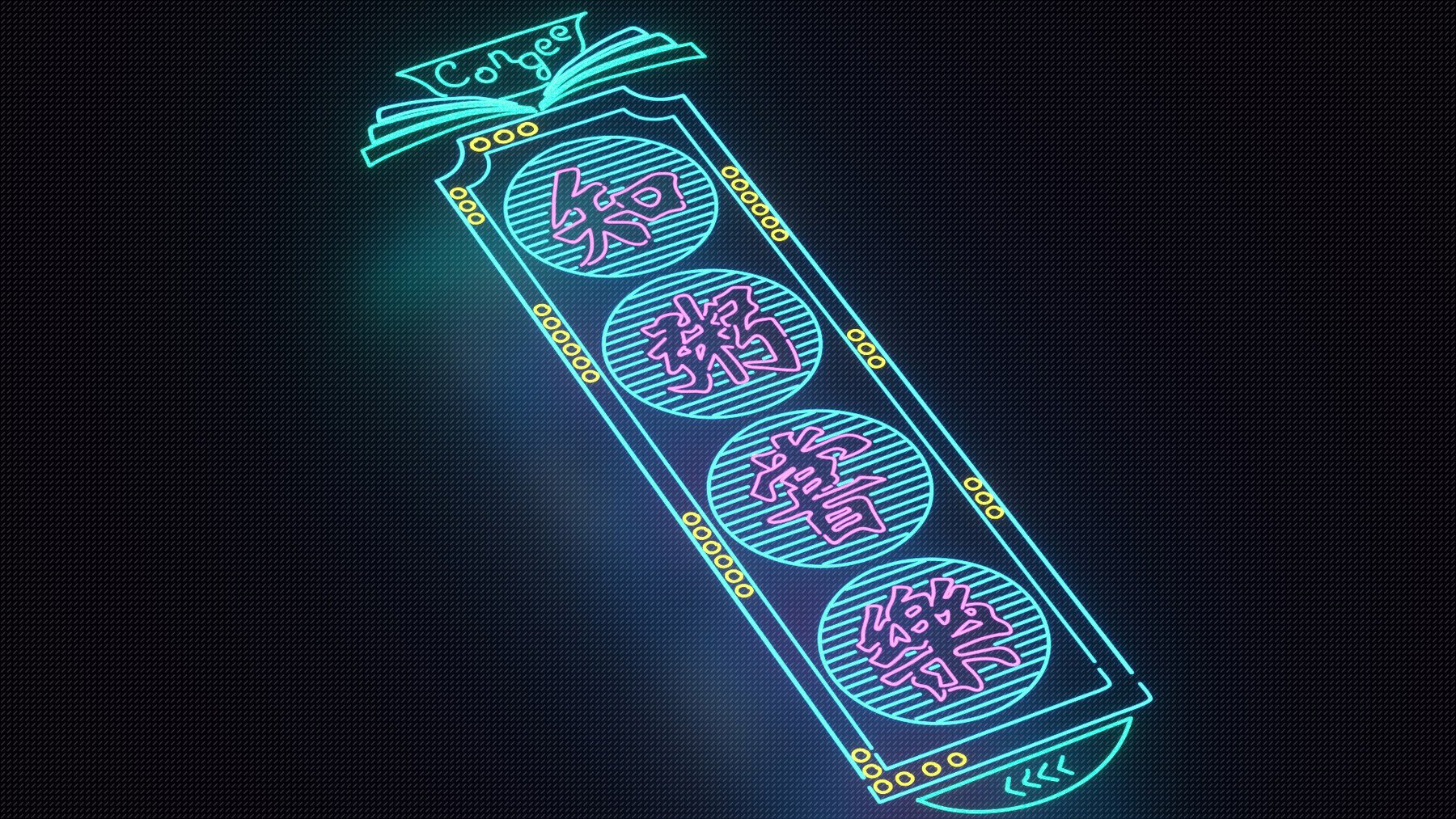 1211 手绘传统霓虹灯纹理矢量设计素材 Hand drawn Traditional Neon Signs