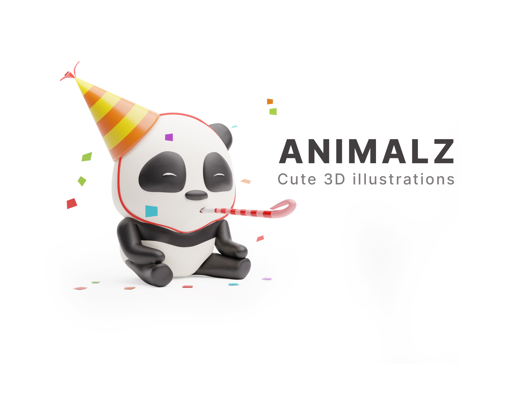 1248 可爱动物3D模型Blend源文件素材 ANIMALZ – cute 3D animals