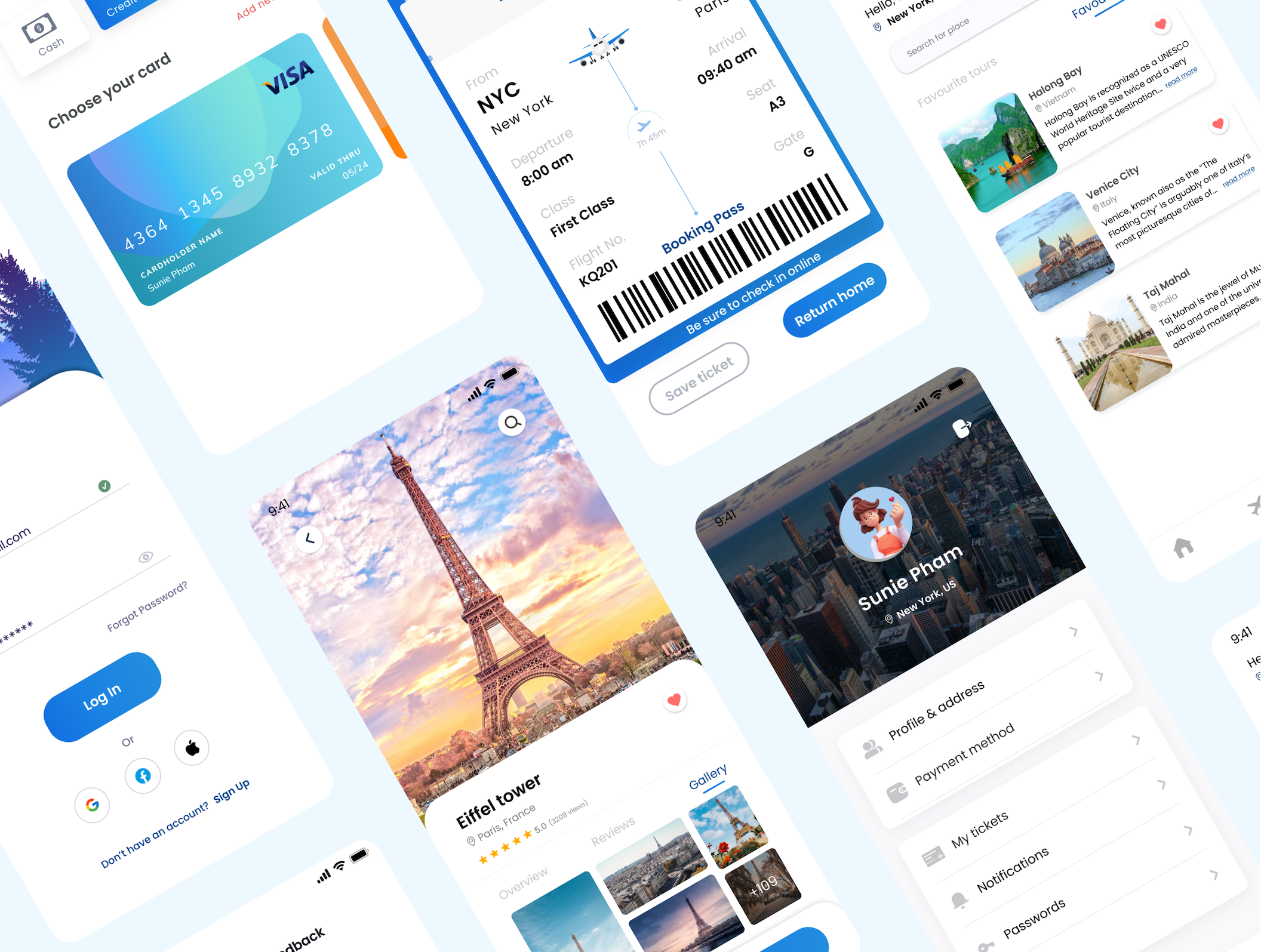 1252 旅行旅游在线购票列表展示UI设计包 TravelGo – the Listing Directory UI Kit