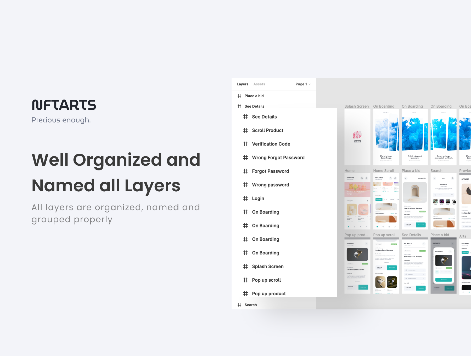 1282 NFT 应用程序 UI 套件 NFTARTS – NFT Apps UI KIT