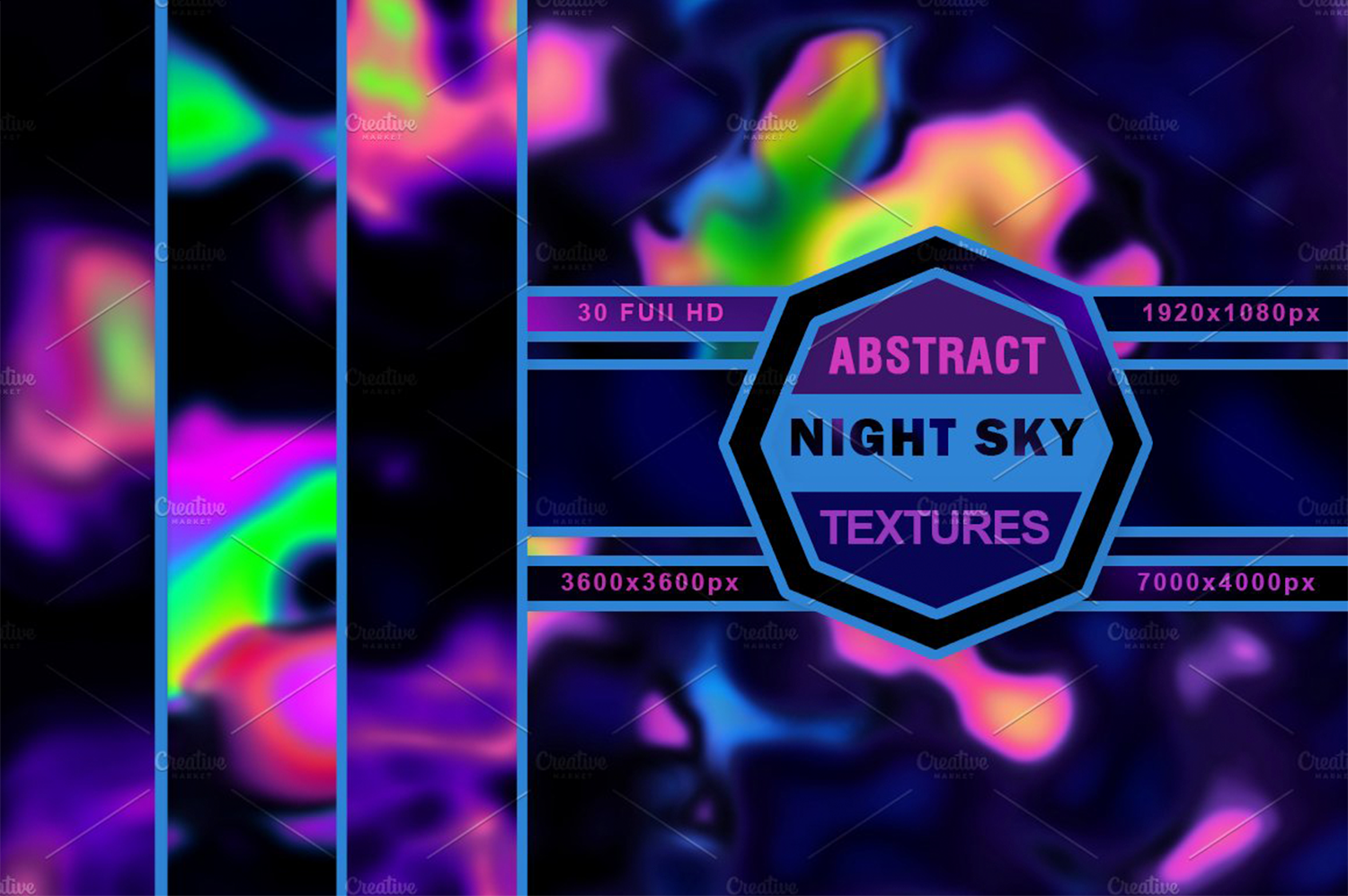 1199 抽象星空热成像背景素材 NightSkytextures