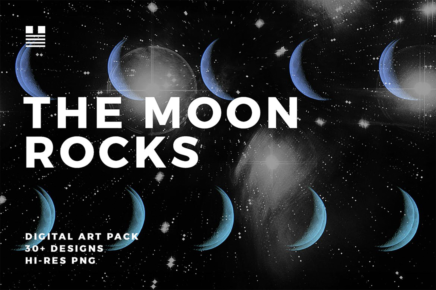 1196 44款抽象月亮岩石背景纹理素材 The Moon Rocks