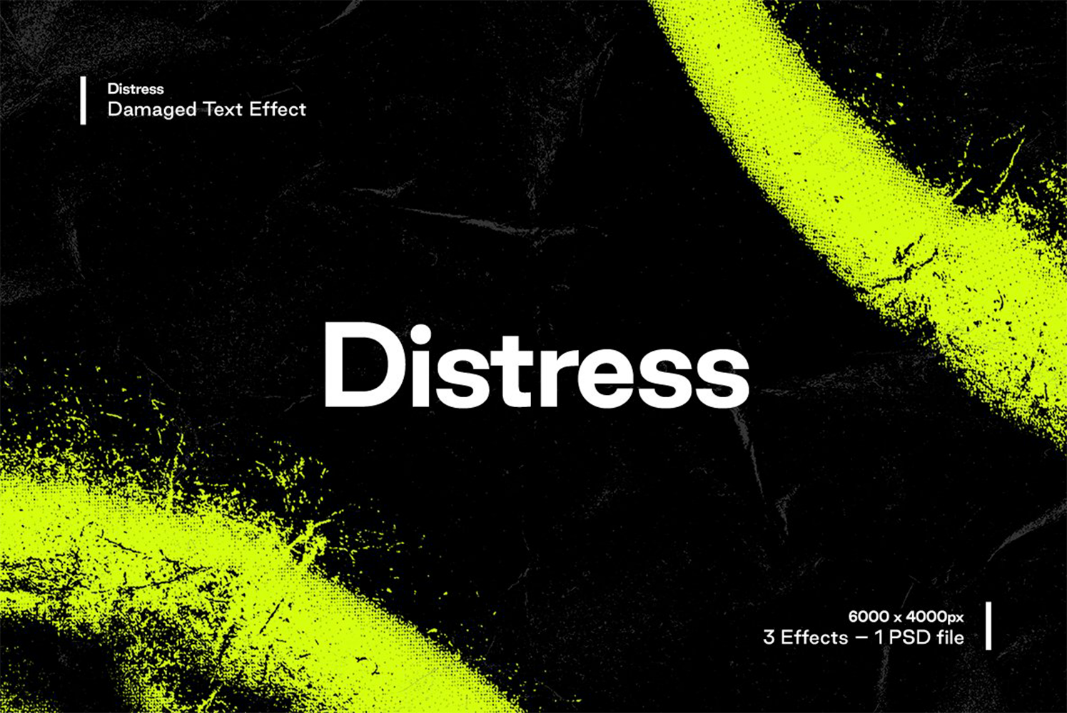 1087 潮流腐蚀颗粒毛刺半调效果徽标文字设计PS样式模板 Distress-Damaged-Text-Effect