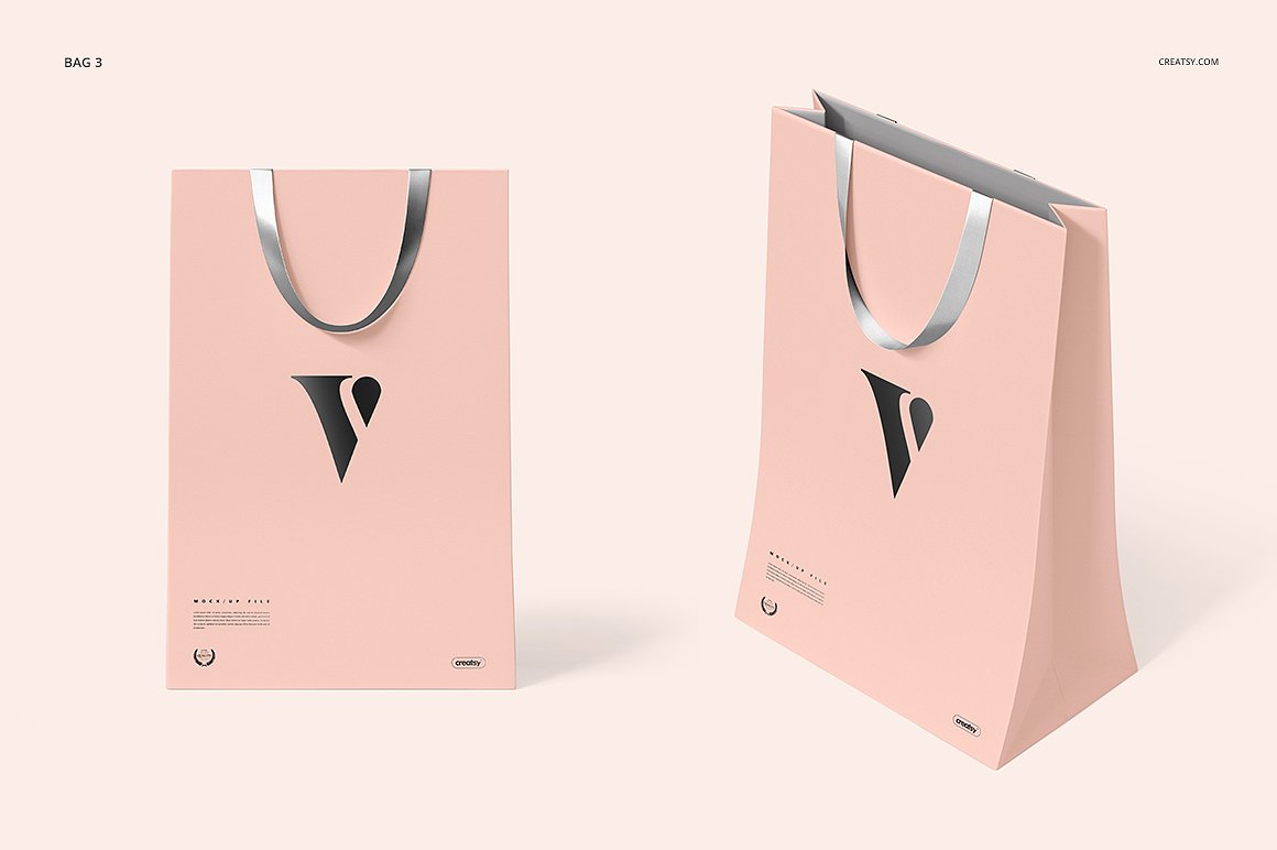 41 高品质的礼品盒&手提袋购物袋纸袋样机展示模型mockups in专辑
