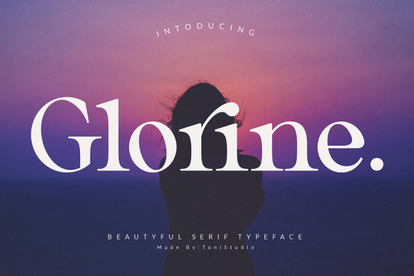 1277 优雅英文衬线字体 Glorine_Beautyful serif typeface